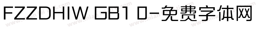 FZZDHIW GB1 0字体转换